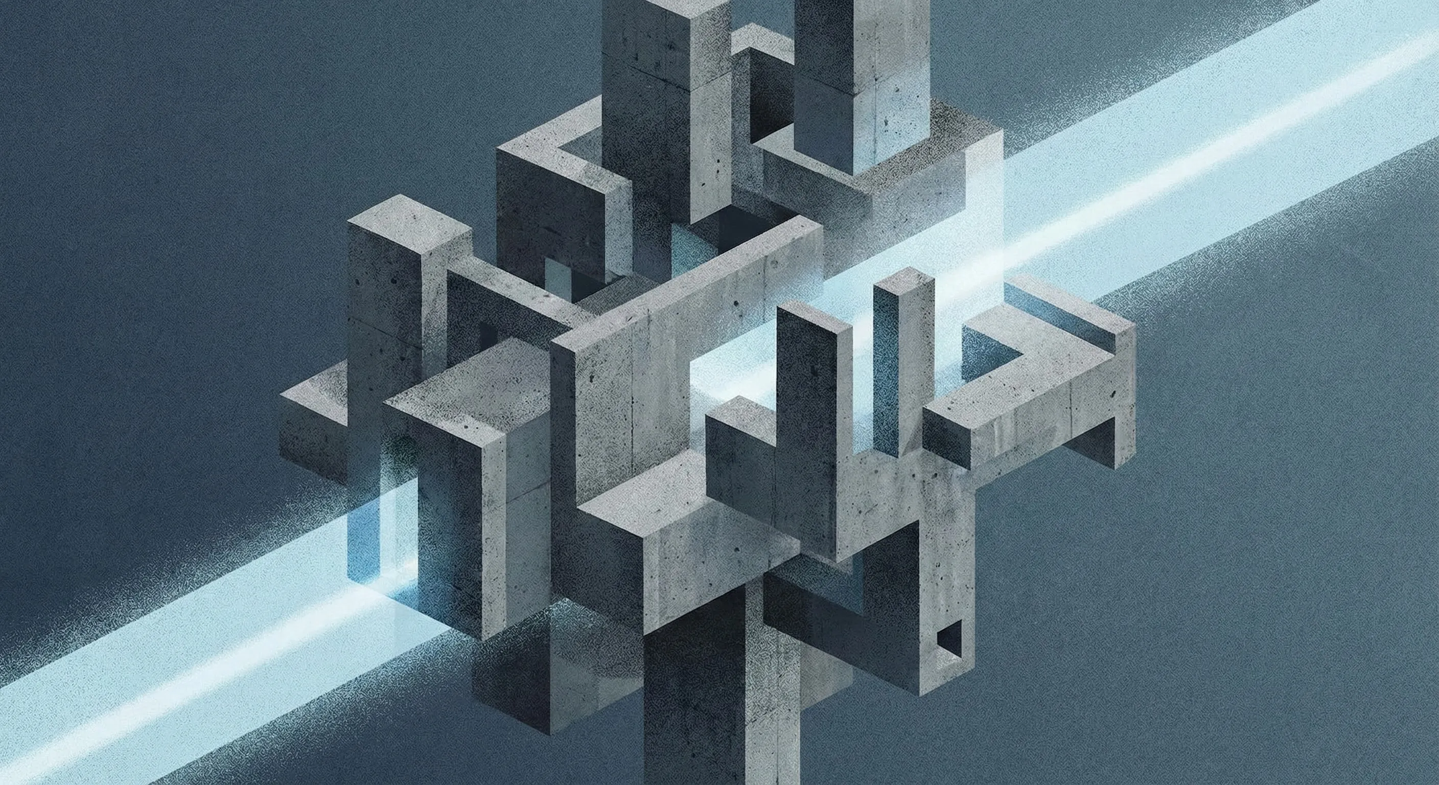 Conceptual art representing the organization of complex business structures.